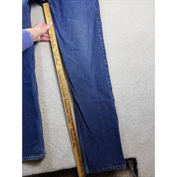 Vintage Levi's 505 Jeans Men's 34x36 (34x35) Blue Denim Classic Straight Leg Y2K - Picture 9 of 10